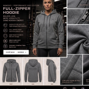 women hoddie grey