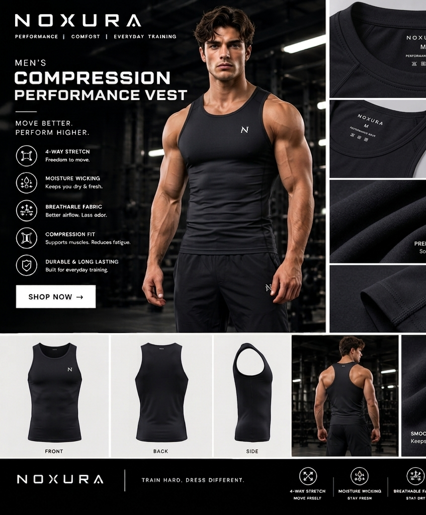 men gym vests black