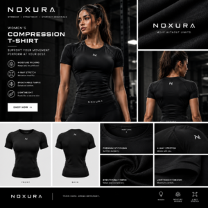 NOXURA Women’s Compression T-Shirt