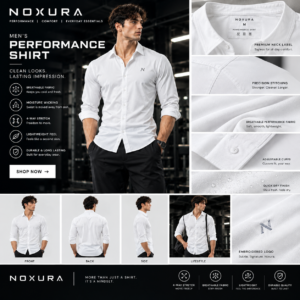 NOXURA Essential Casual Shirt white